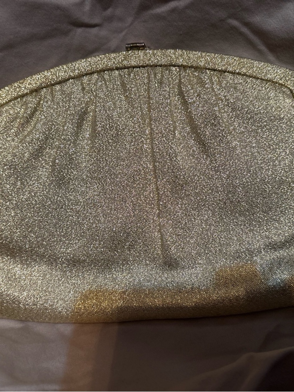 Stunning 1950’s Antique Gold Women’s Clutch Bag Pristine Condition - Picture 3 of 9